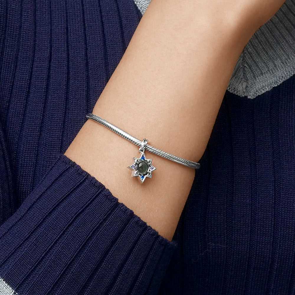 Gnoce Magic Mystery Star Mood Pendant Dangle Charm_5