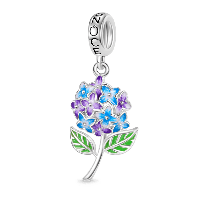 Gnoce Blooming Hydrangea Pendant Dangle Charm_1