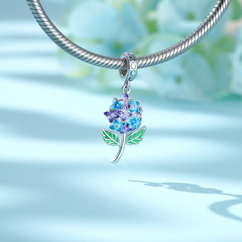 Gnoce Blooming Hydrangea Pendant Dangle Charm_3