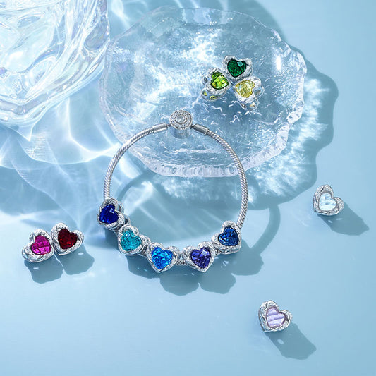 Gnoce Heart-shaped Birthstone Charm_5