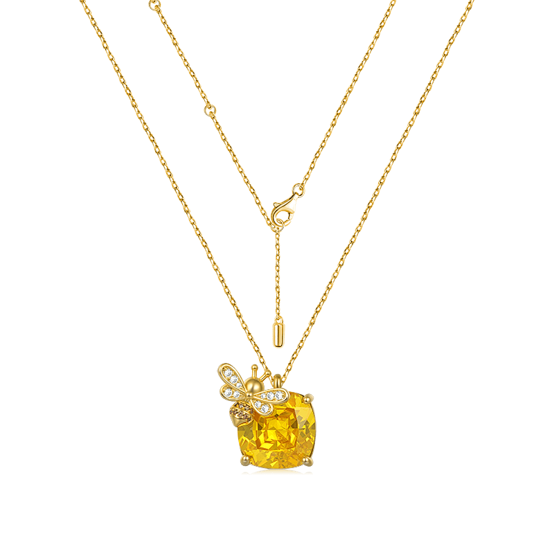 Gnoce Sparkling Honey Bee Necklace_2