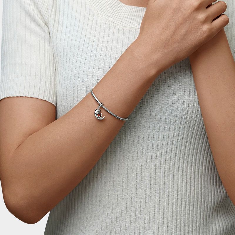 Gnoce Lovely Otter Embraces Heart Gem Charm_4