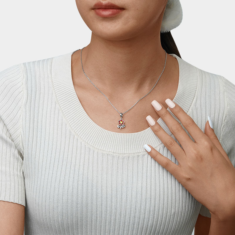 Gnoce "I love you" Blossom Pendant Dangle Charm_6