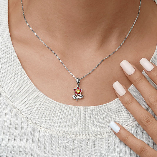 Gnoce "I love you" Blossom Pendant Dangle Charm_7