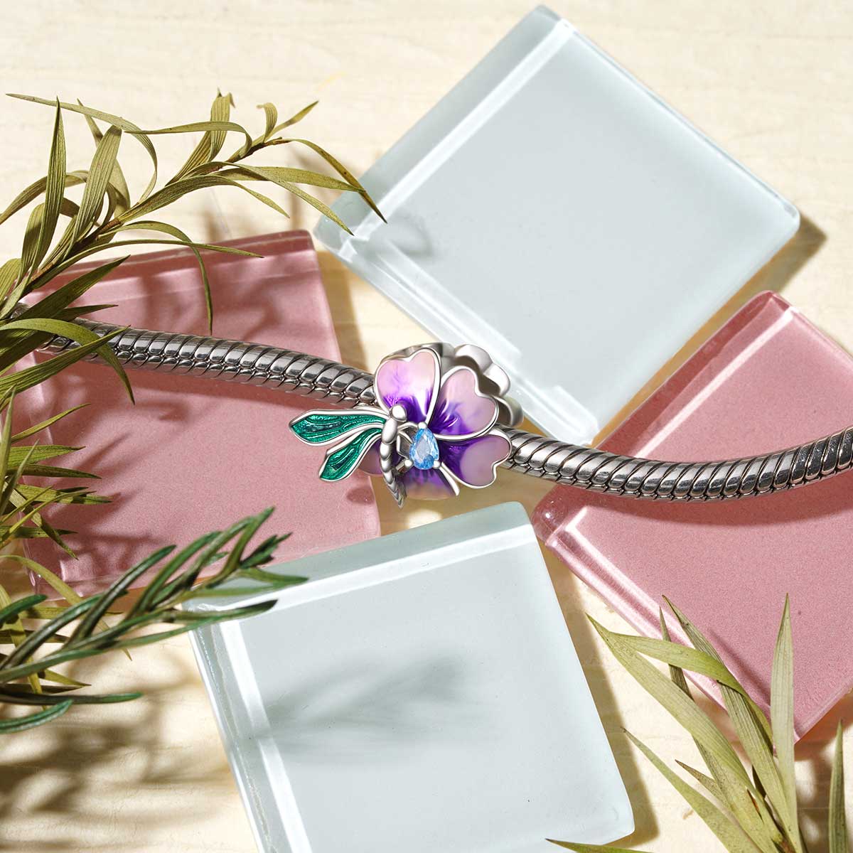Gnoce Dragonfly Loves Flower Charm_3