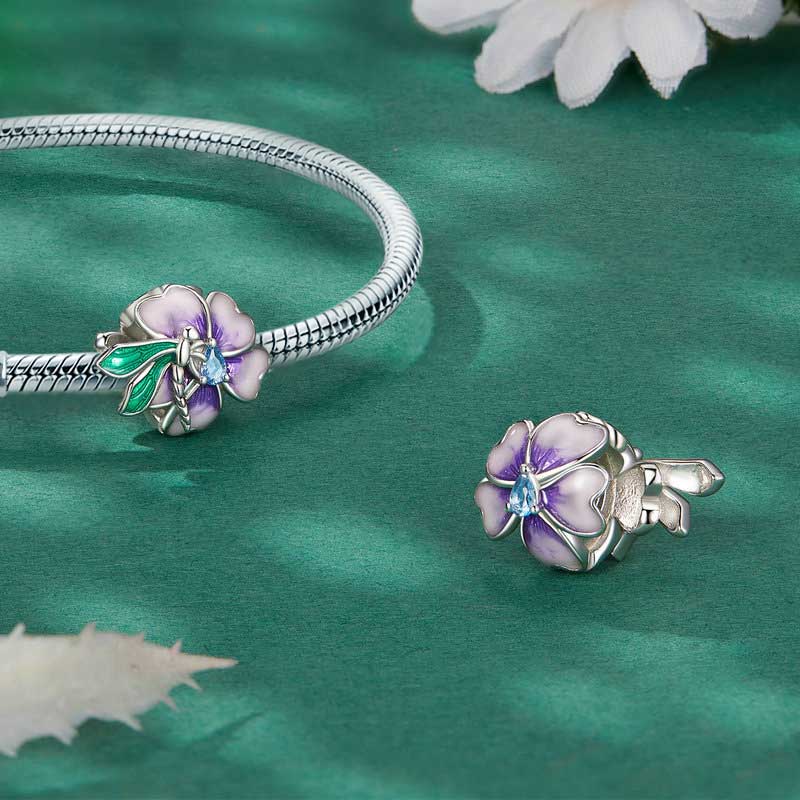 Gnoce Dragonfly Loves Flower Charm_2