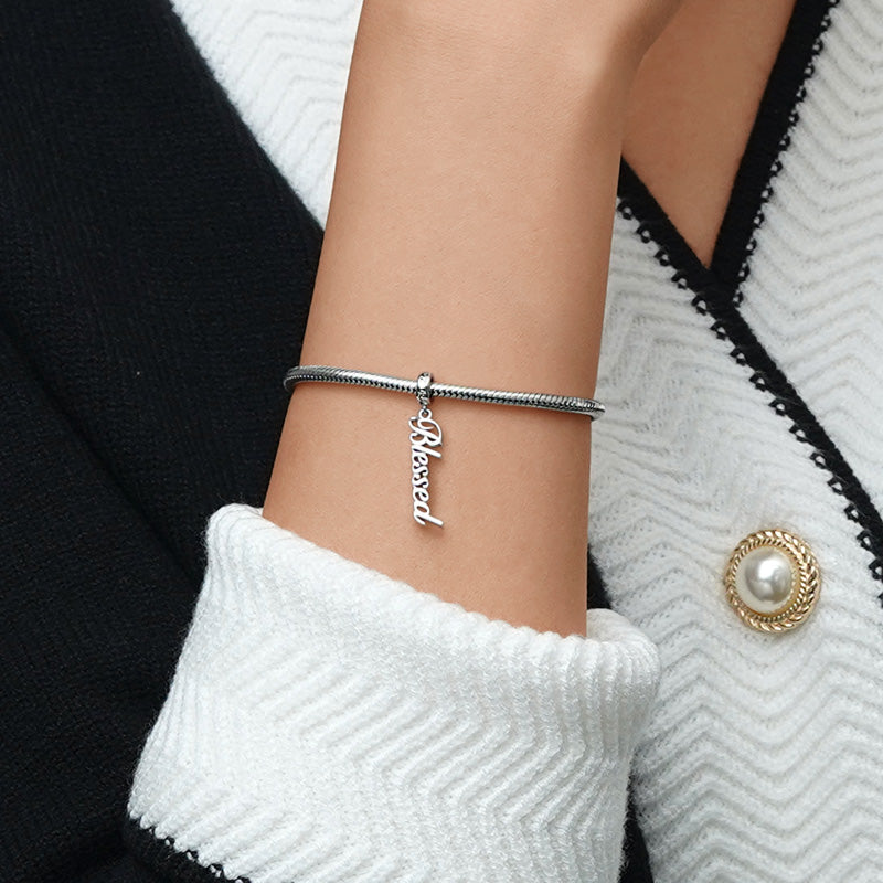 Gnoce Sweet "Blessed" Pendant Dangle Charm_5