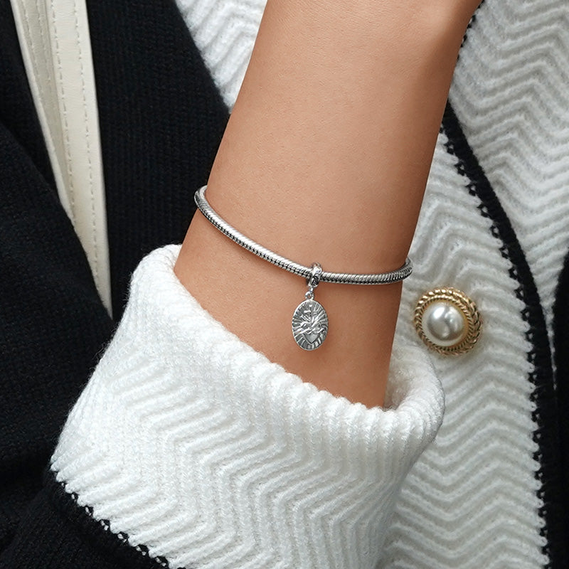 Gnoce Radiant Sacred Heart Pendant Dangle Charm_5