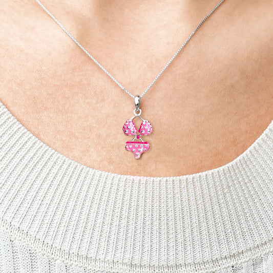 Gnoce Pink Bikini Necklace_4