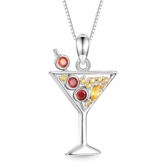 Gnoce Sparkling Cocktail Stemware Necklace_1