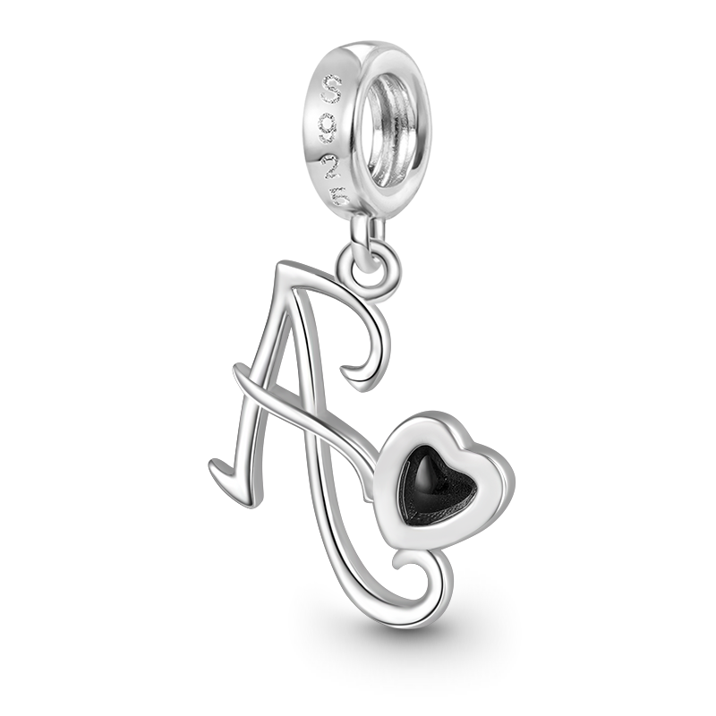 Gnoce Best Initial Letter Mood Pendant Dangle Charm_3