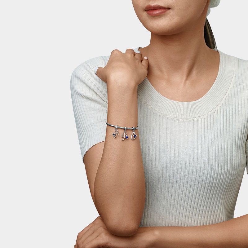 Gnoce Best Initial Letter Mood Pendant Dangle Charm_4