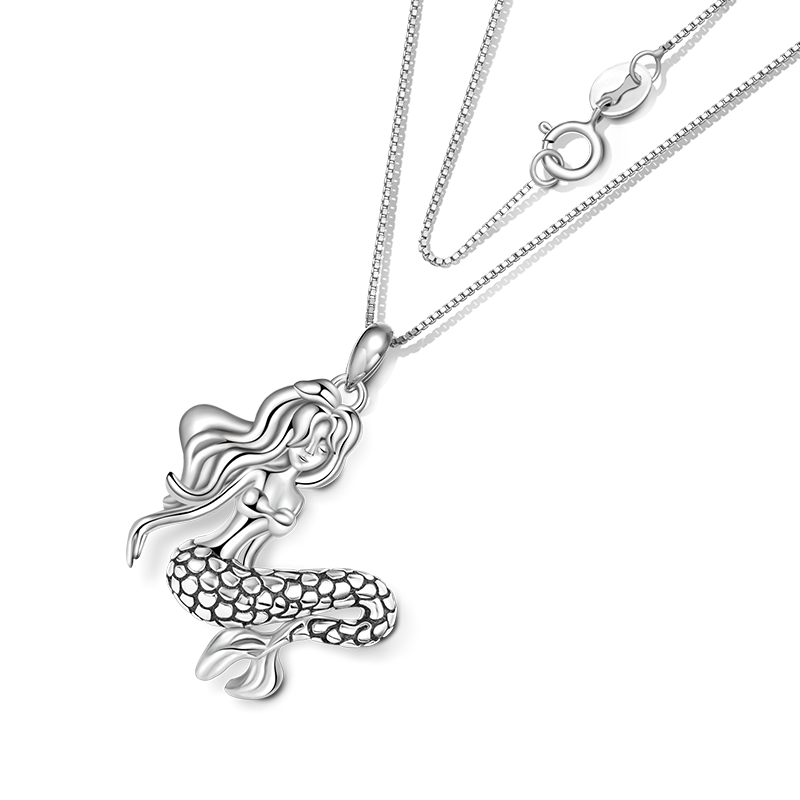Gnoce Sleeping Mermaid Necklace_2