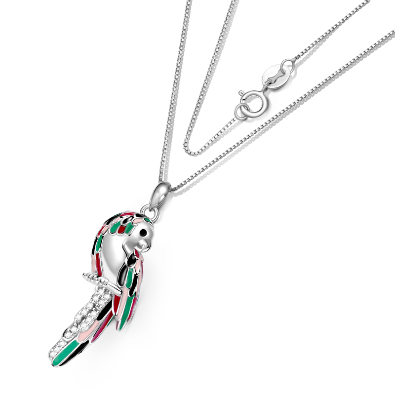 Gnoce Sparkling Parrot Necklace_2