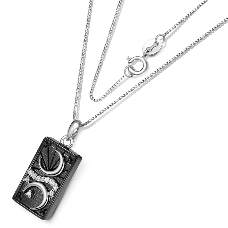 Gnoce "the Moon" Tarot Necklace_3