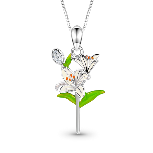 Gnoce Lily Flower Necklace_1