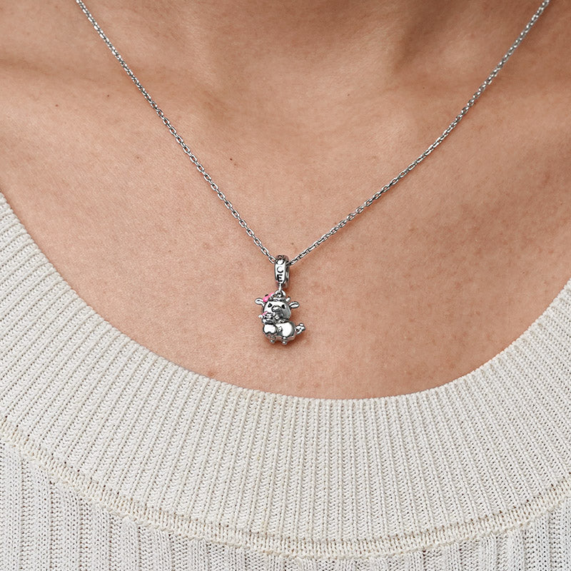 Gnoce Embrace Love Cow & Baby Pendant Dangle Charm_7