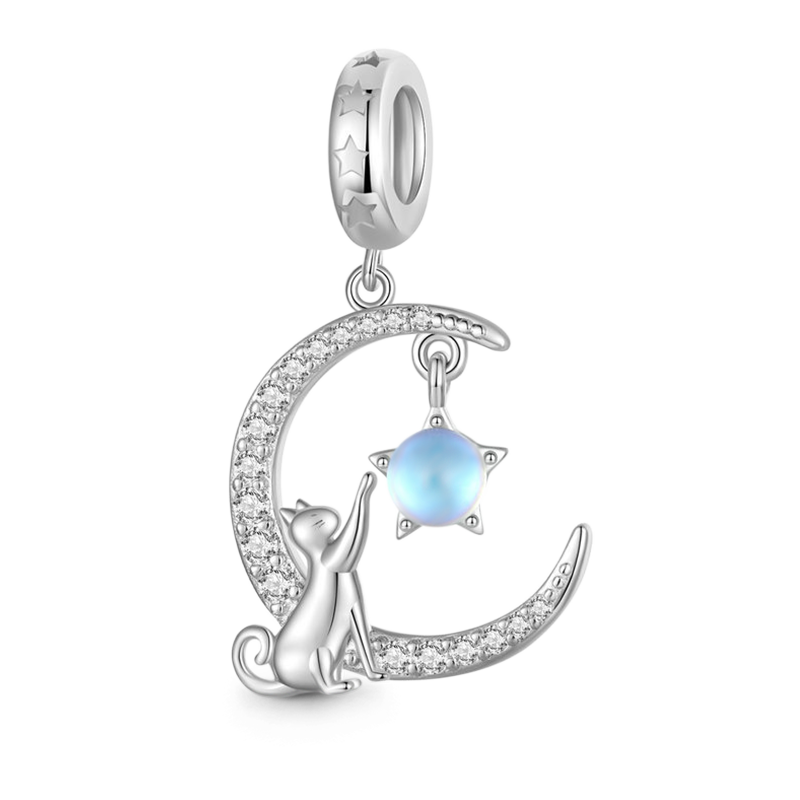 Gnoce Moon&Cat Pendant Dangle Charm_1