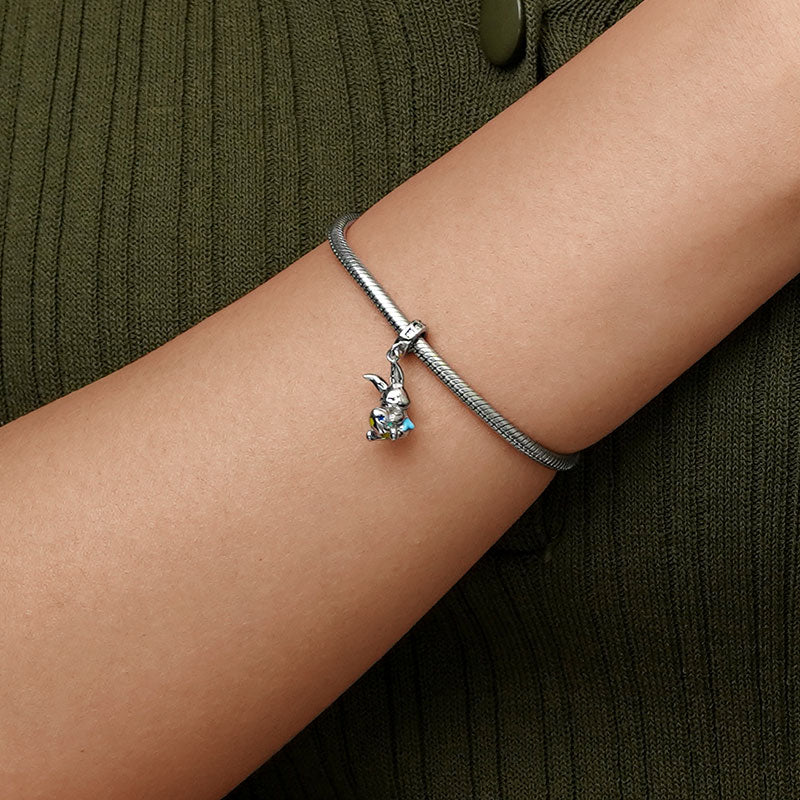 Gnoce Easter Bunny Egg Pendant Dangle Charm_5