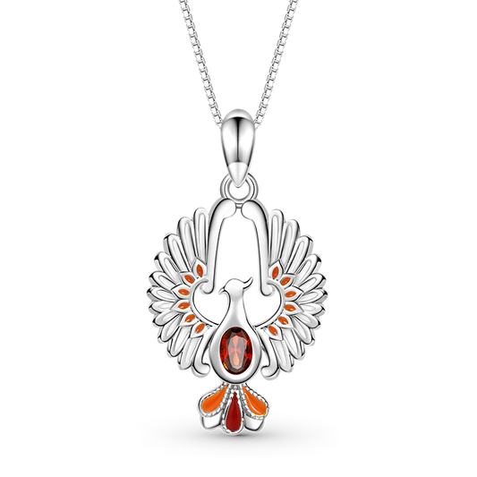 Gnoce Sparkling Phoenix Necklace_1