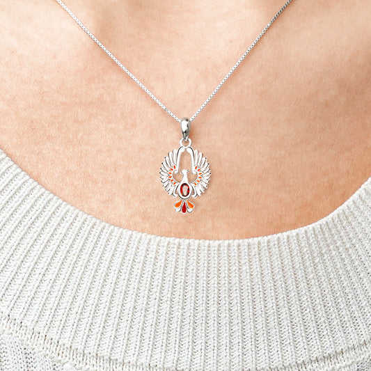 Gnoce Sparkling Phoenix Necklace_4