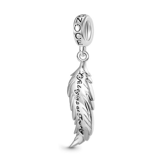 Gnoce Lucky Feather Pendant Dangle Charm_1