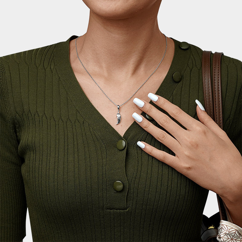 Gnoce Lucky Feather Pendant Dangle Charm_6