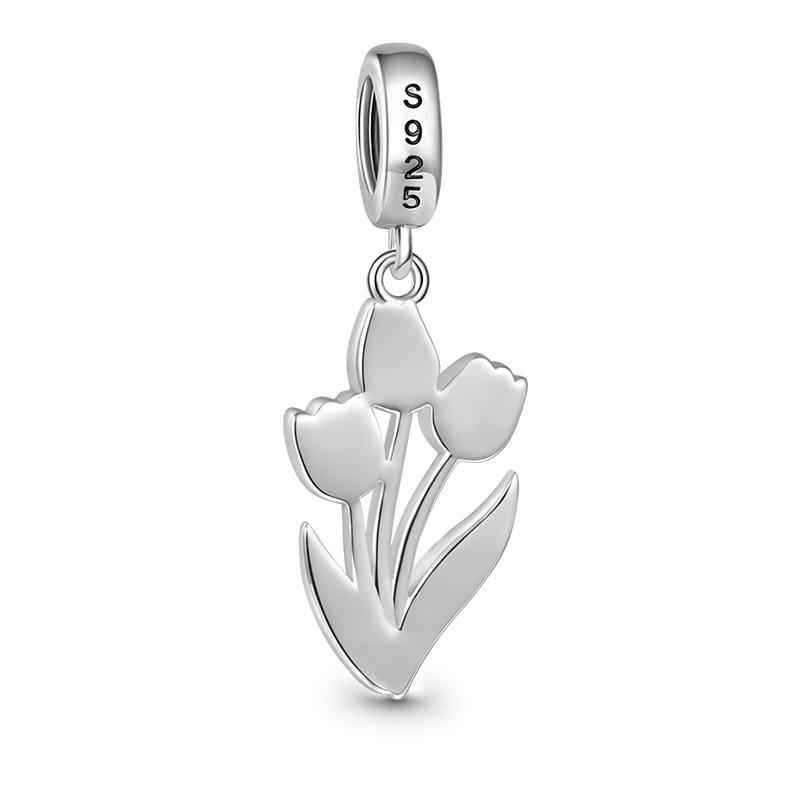 Gnoce Blooming Tulip Pendant Dangle Charm_2