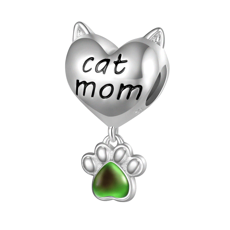 Gnoce Pet Cat Mom Paw Mood Charm_1