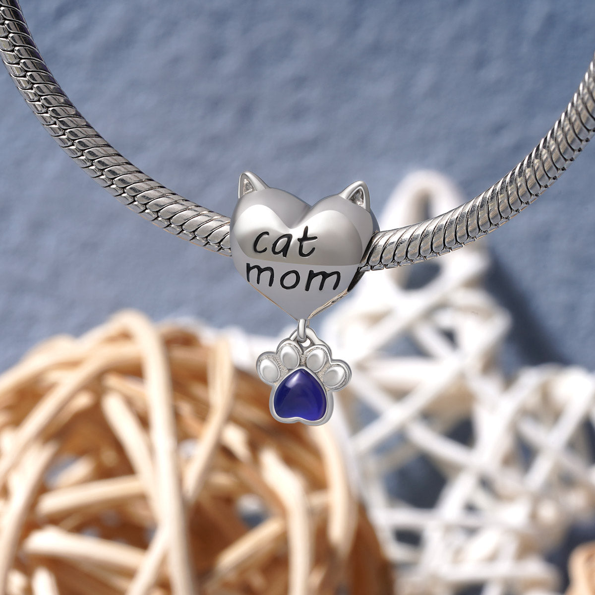 Gnoce Pet Cat Mom Paw Mood Charm_4