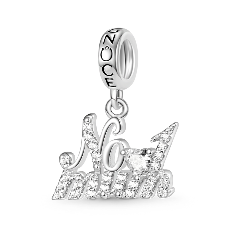 Gnoce Sparkling No.1 Mum Pendant Dangle Charm_1