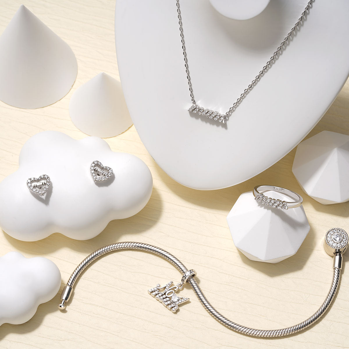 Gnoce Sparkling No.1 Mum Pendant Dangle Charm_3