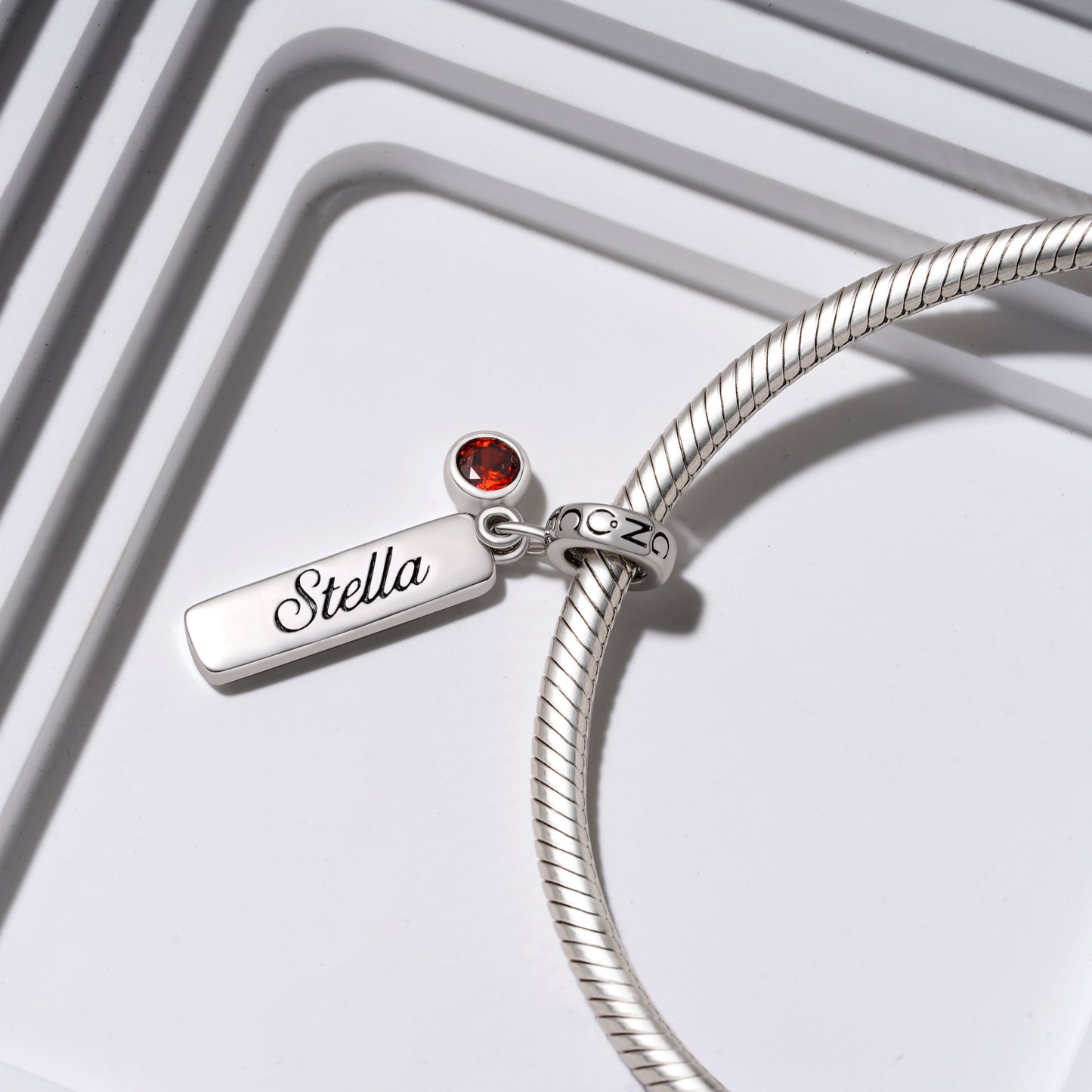 Gnpce Classic Bar Birthstone Engravable Pendant Dangle Charm_3