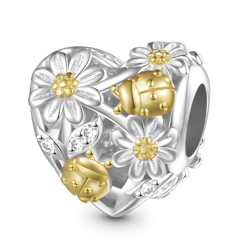 Gnoce Spring daisy ladybug Hollow Charm_1