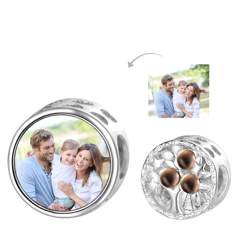 Gnoce Family Tree Personalized Photo Mood Charm_1