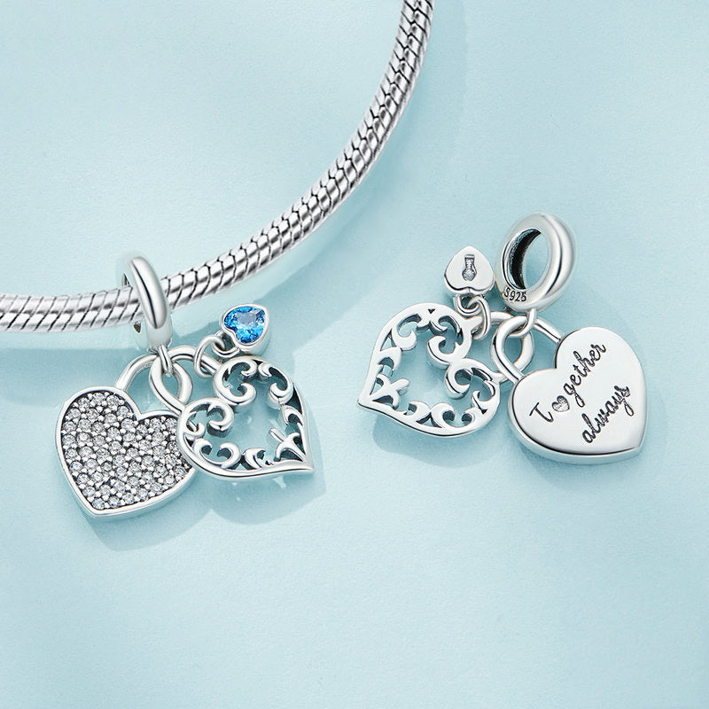 Gnoce Love Lock Pendant Dangle Charm_2