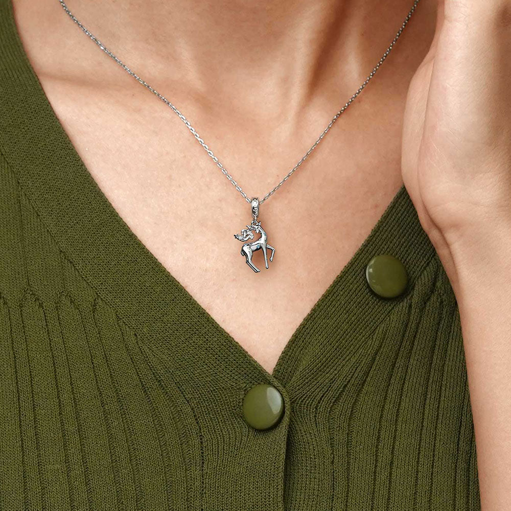 Gnoce Lovely Deer Pendant Dangle Charm_7