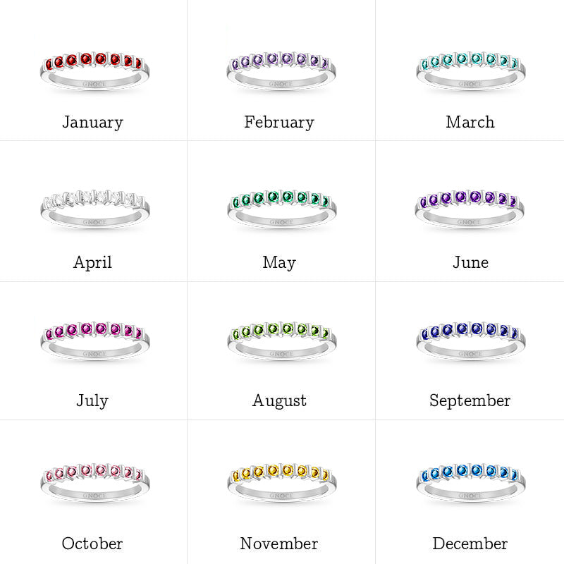 Gnoce Basic Birthstone Ring_7