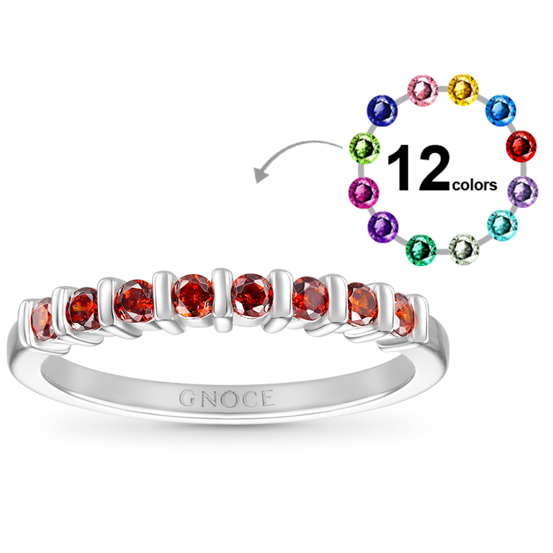 Gnoce Basic Birthstone Ring_1