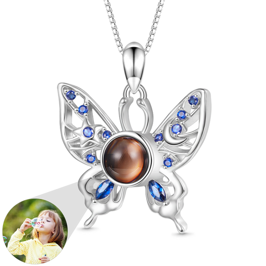 Gnoce Projection Butterfly Personalized Necklace_1
