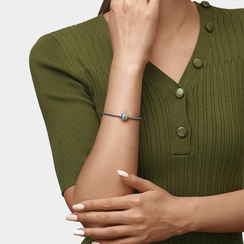 Gnoce Sparkling Rainbow Round-shape Basic Charm_4