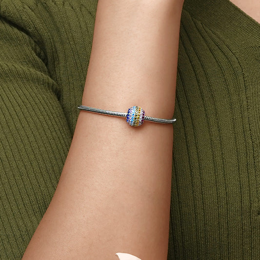 Gnoce Sparkling Rainbow Round-shape Basic Charm_5