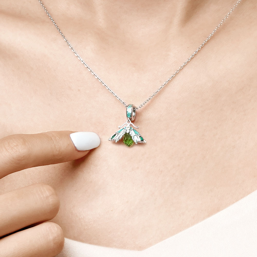 Gnoce Moth Pendant Dangle Charm_7