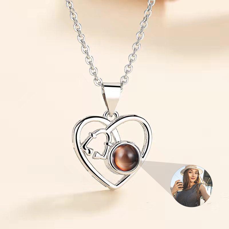 Gnoce Projection Love Heart Stethoscope Pendant Necklace_2