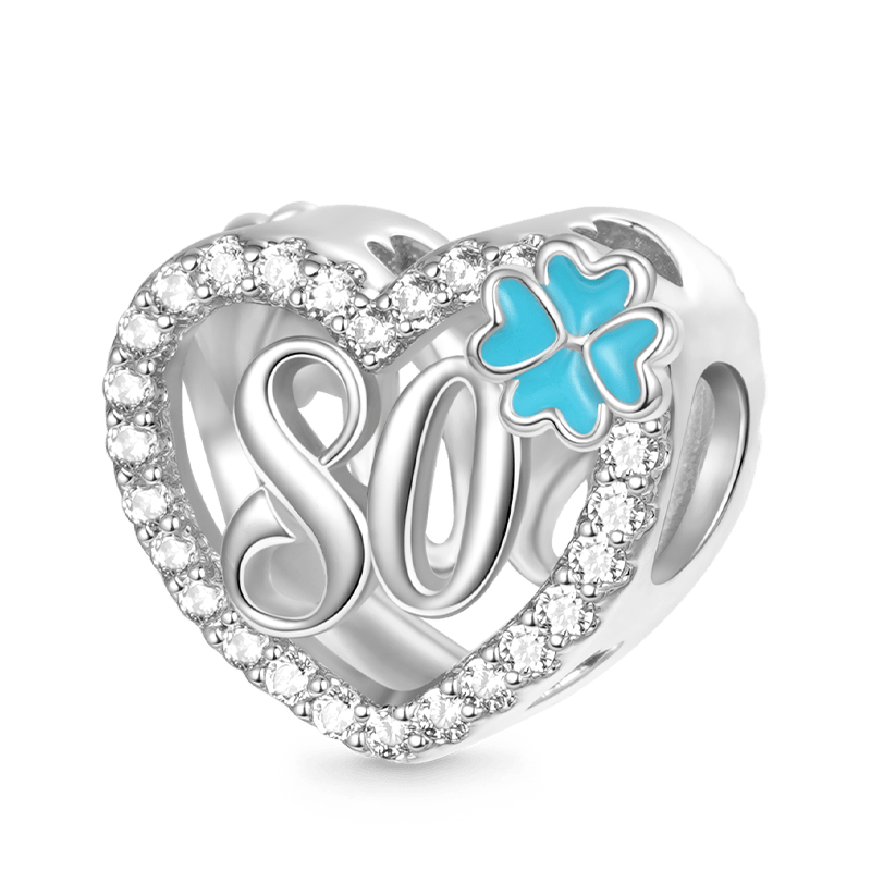 Gnoce Celebration 80th Birthday Heart Charm_1
