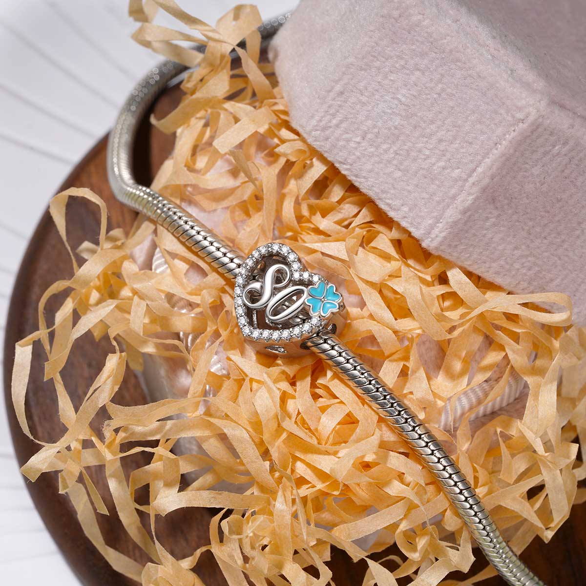 Gnoce Celebration 80th Birthday Heart Charm_2