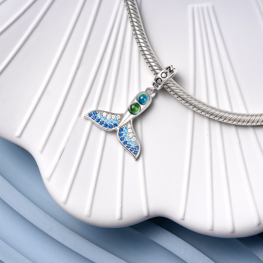 Gnoce Mermaid Tail Mood Pendant Dangle Charm_4