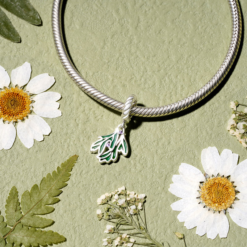 Gnoce Fresh Leaves Pendant Dangle Charm_3