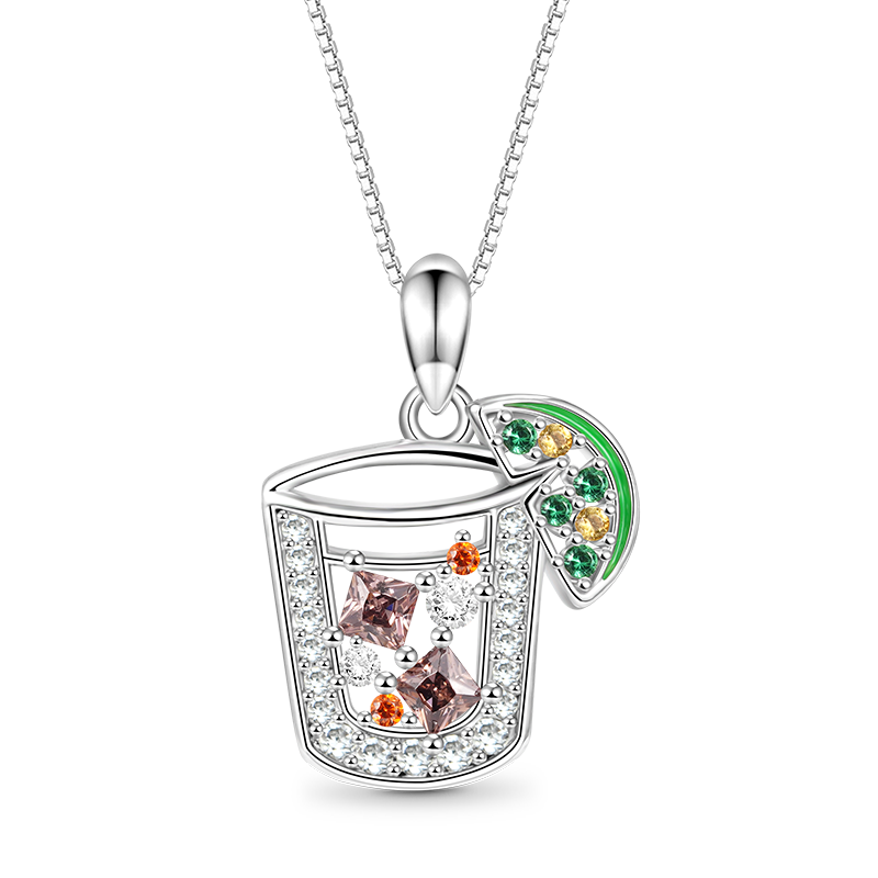 Gnoce Ice Cube Lemon Drink Necklace_1