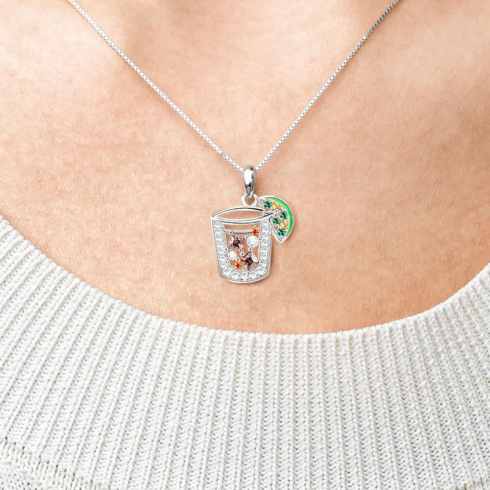 Gnoce Ice Cube Lemon Drink Necklace_4